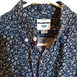 NWOT Old navy men slim floral shirt S